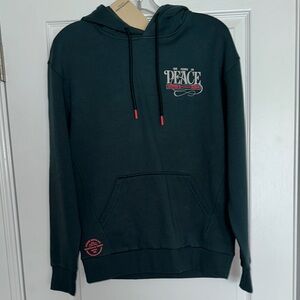 Scotch and Soda Men's Green Hoodie. Size small